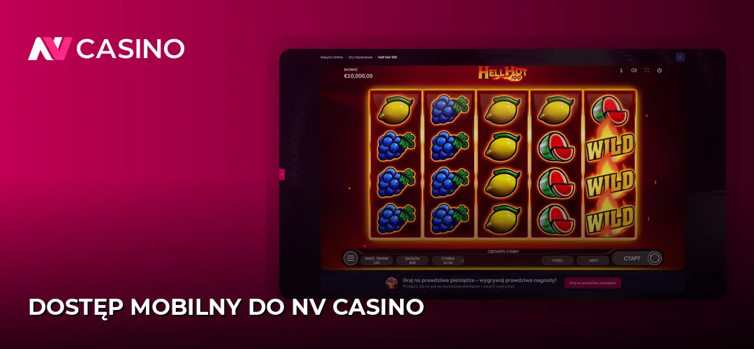 Dostęp mobilny do NV Casino