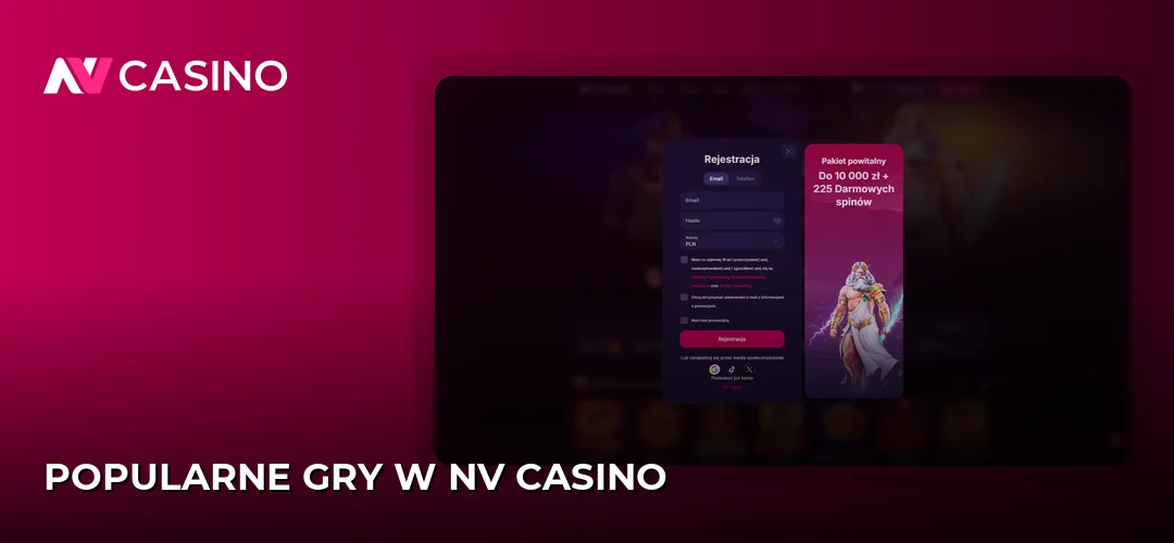 Popularne gry w NV Casino
