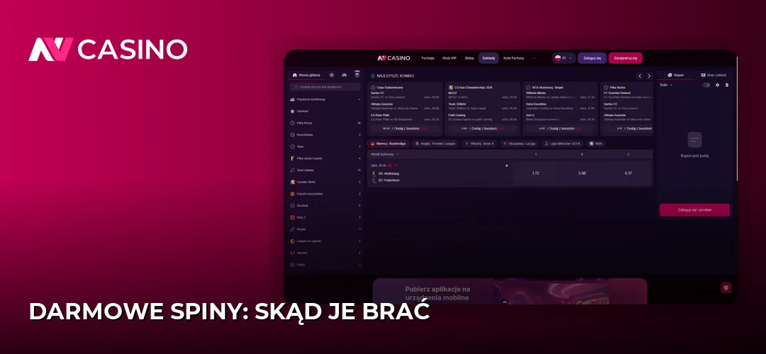 Zrzut ekranu strony NV Casino