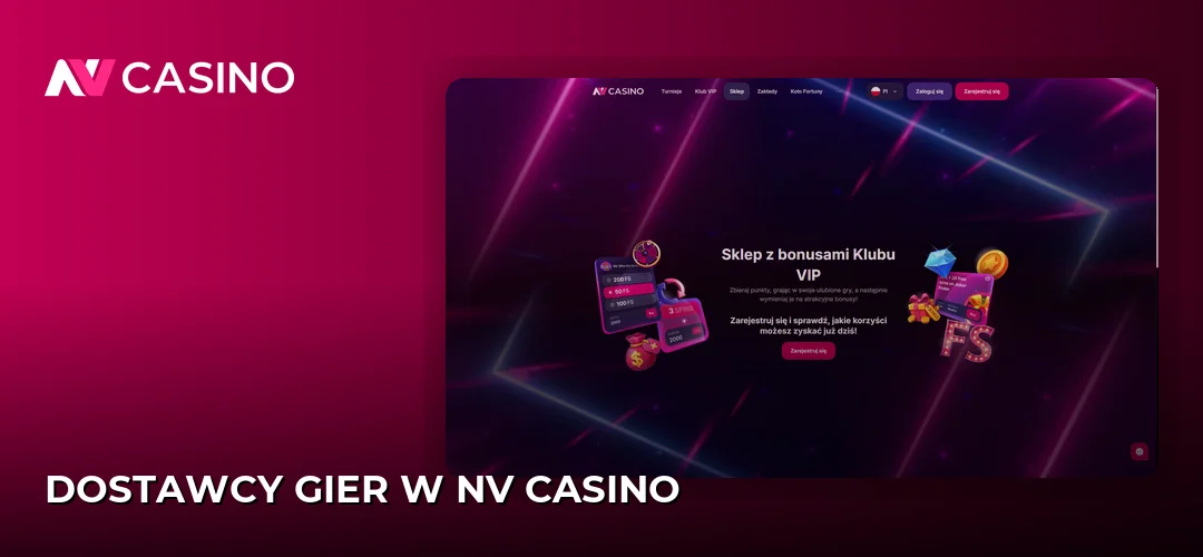 Zrzut ekranu strony NV Casino